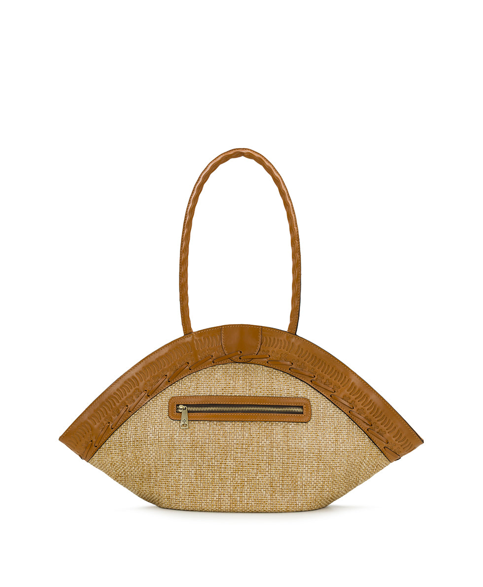 Female - Trope Dome with Scarf - Burnished Woven - natural - by Patricia Nash - View 2 of 7