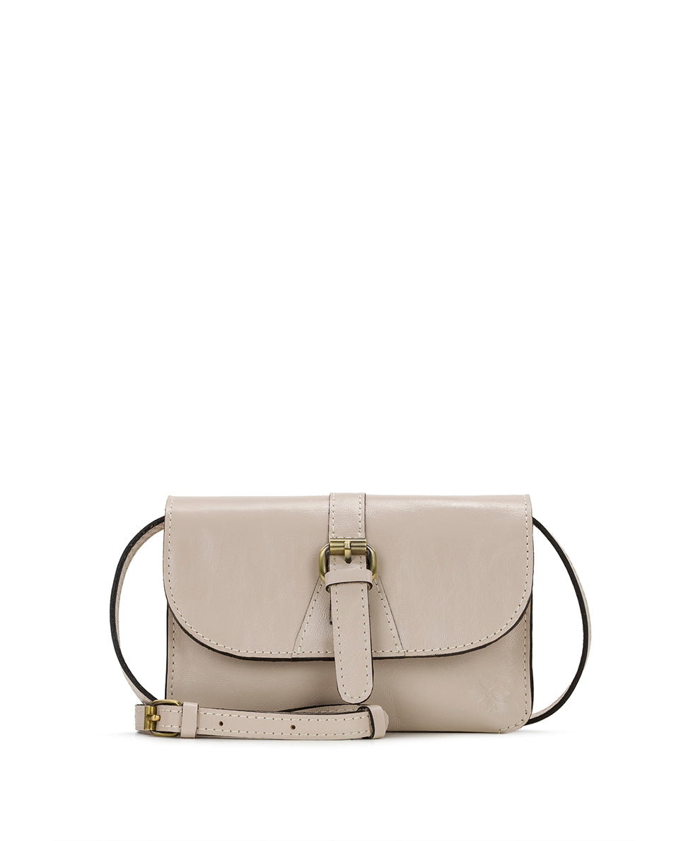Female - Torri Crossbody - Vintage Distressed Leather - chalk white - by Patricia Nash - View 1 of 4