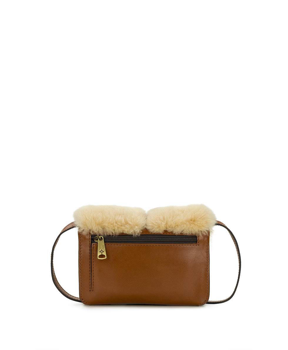 Female - Torri Crossbody | Sherpa | Natural - natural/black - by Patricia Nash - View 2 of 4