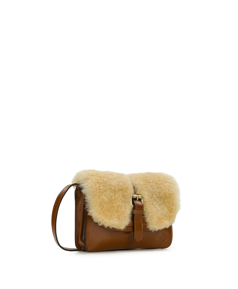 Female - Torri Crossbody | Sherpa | Natural - natural/black - by Patricia Nash - View 3 of 4