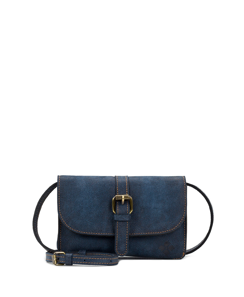 Torri Crossbody - Denim Leather – Patricia Nash