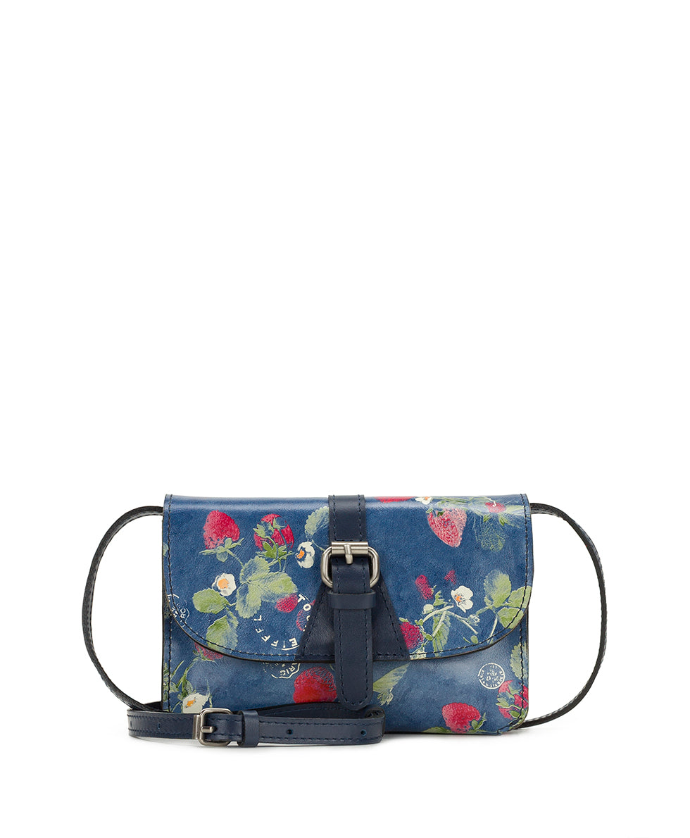 Female - Torri Crossbody - Parisian Strawberries - denim blue strawberry - by Patricia Nash - View 1 of 5