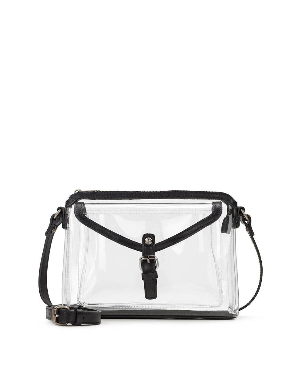 Patricia Nash Avellino Clear Crossbody Bag - Clear/Black