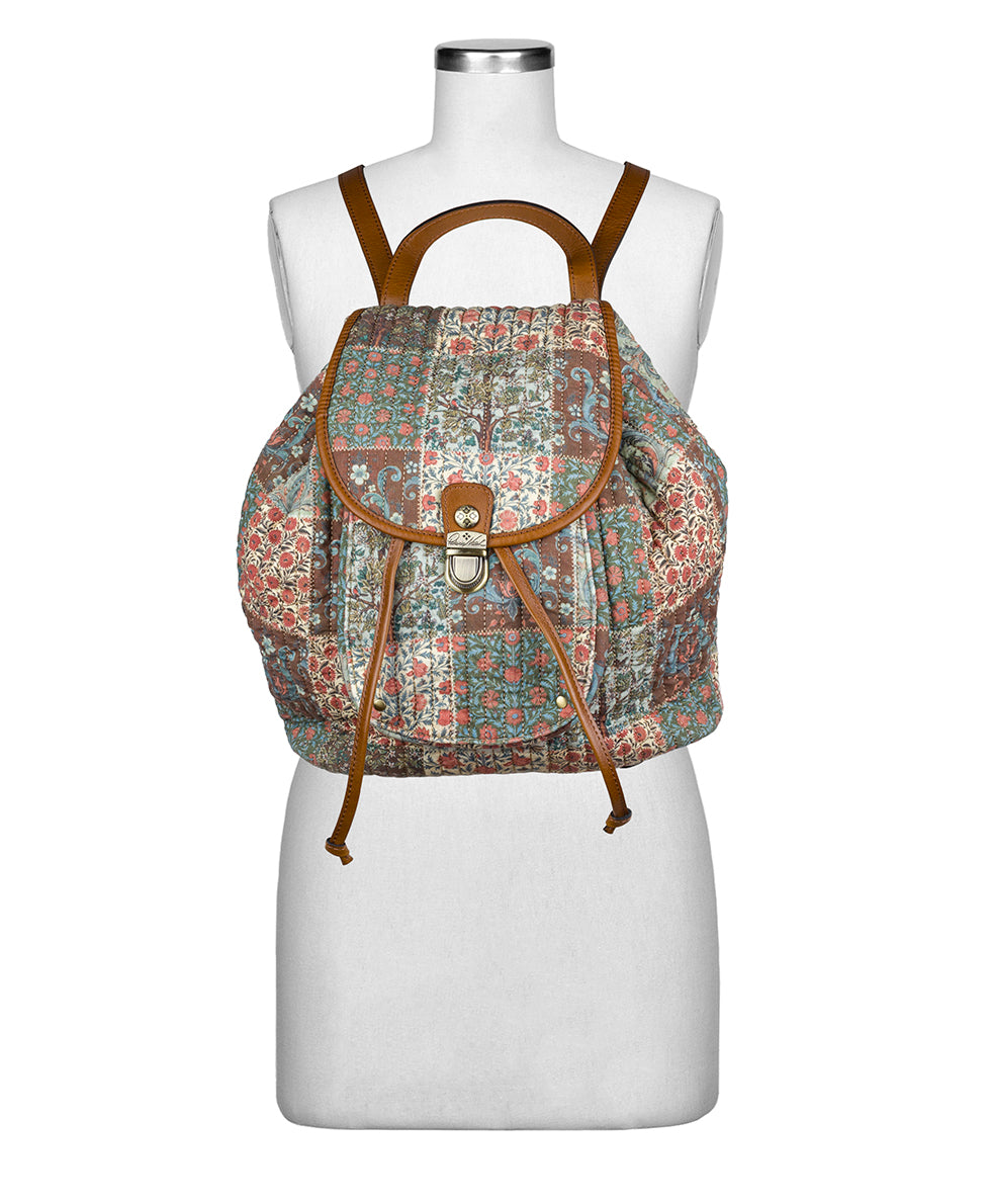 Female - Arezzo Backpack | Nordic Patchwork Cotton | Nordic Patchwork - nordic patchwork - by Patricia Nash - View 5 of 5