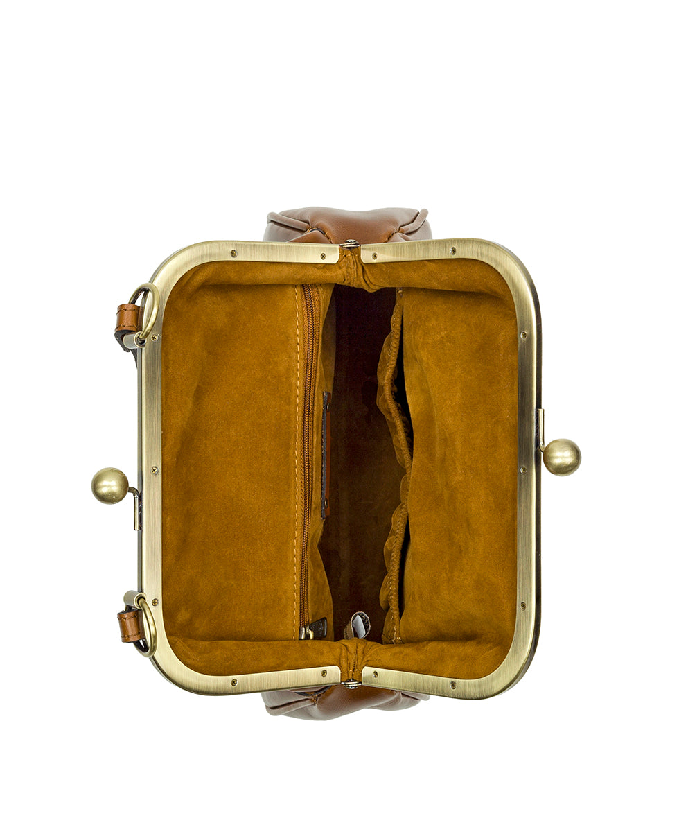 Female - Mellila Frame Bag - Rectangular Frame Pocket - rosewood - by Patricia Nash - View 4 of 31