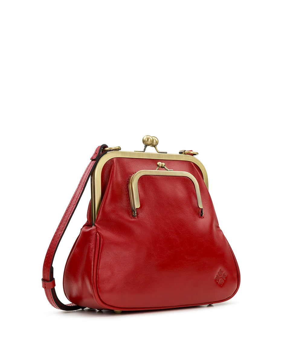 Female - Mellila Frame Bag - Rectangular Frame Pocket - rosewood - by Patricia Nash - View 3 of 4