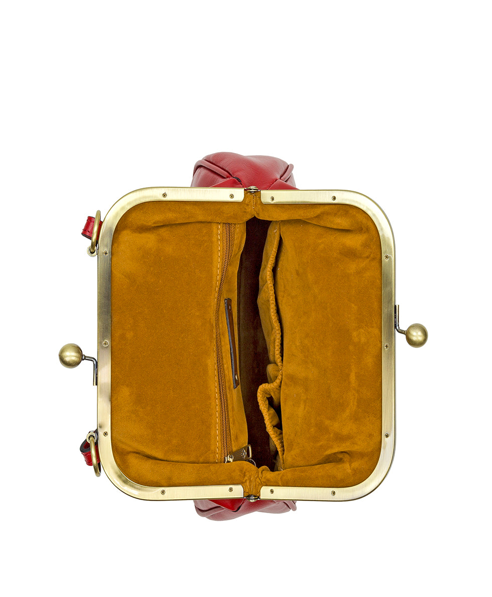 Female - Mellila Frame Bag - Rectangular Frame Pocket - rosewood - by Patricia Nash - View 4 of 4