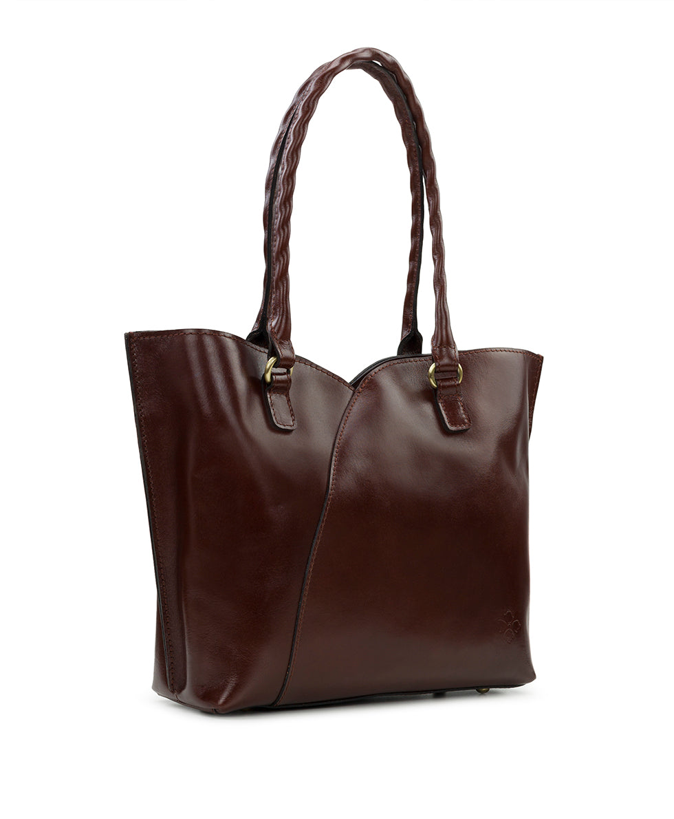 Marion Tote - Vintage Vegetable Tanned Leather - british tan - by Patricia Nash - View 3 of 5
