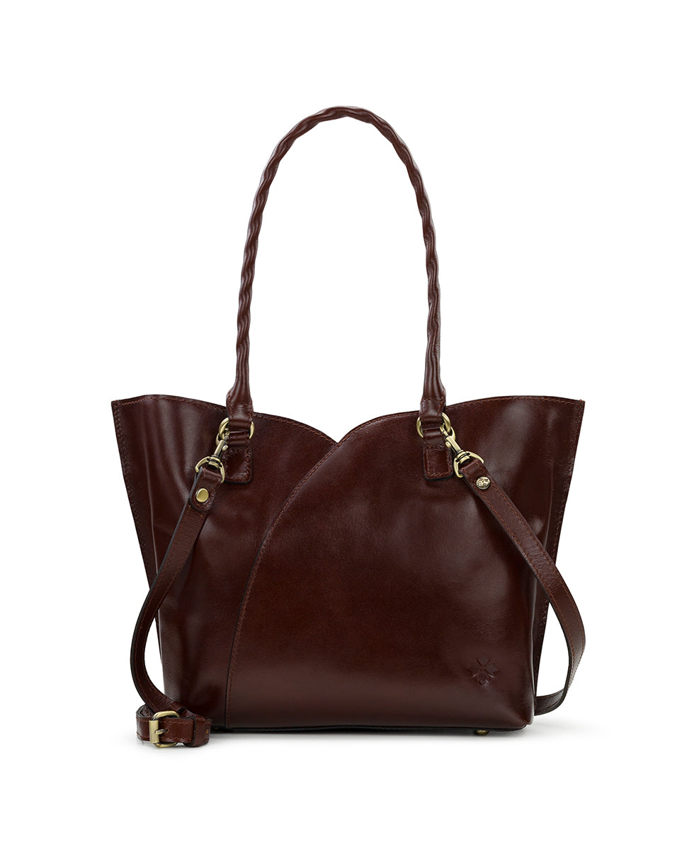 Female - Marion Tote - Vintage Vegetable Tanned Leather - olive - by Patricia Nash - View 16 of 25