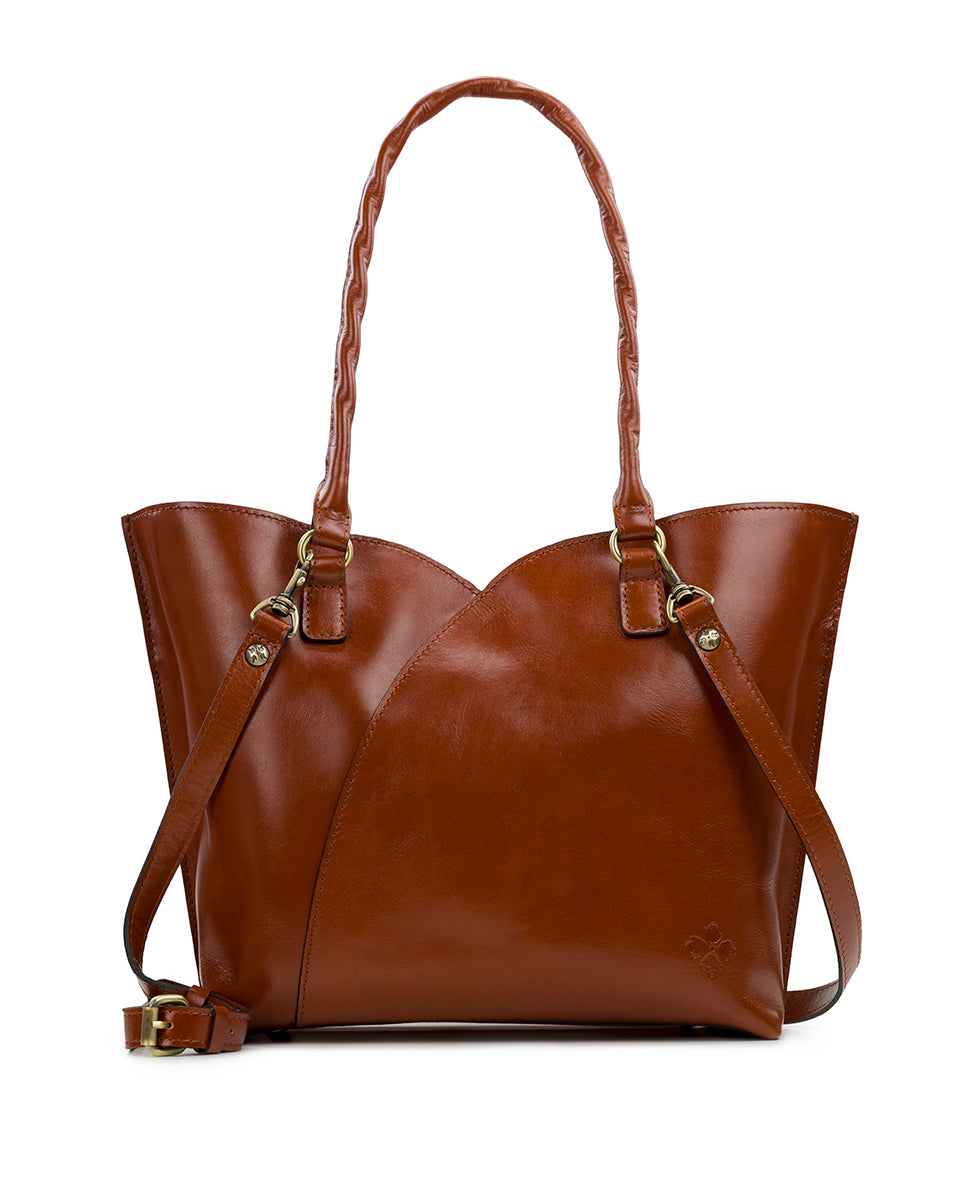 Marion Tote - Vintage Vegetable Tanned Leather - british tan - by Patricia Nash - View 11 of 24