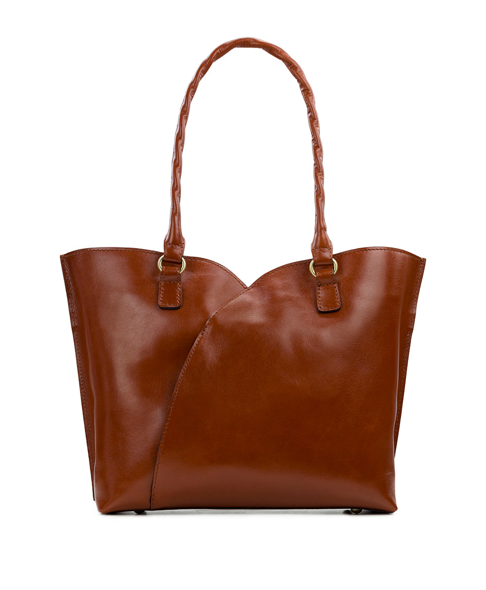 Marion Tote - Vintage Vegetable Tanned Leather - british tan - by Patricia Nash - View 12 of 24