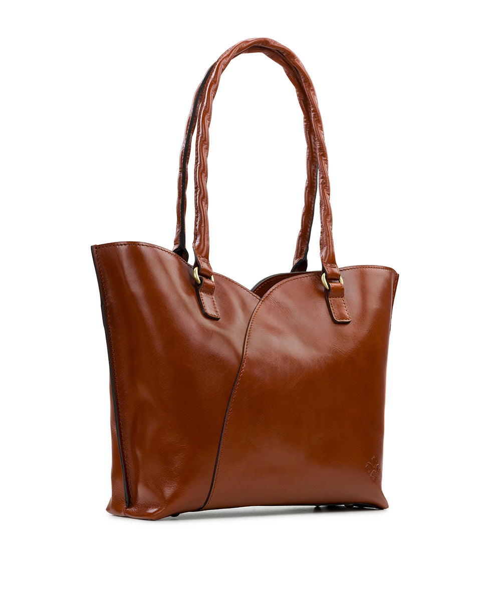 Marion Tote - Vintage Vegetable Tanned Leather - british tan - by Patricia Nash - View 13 of 24