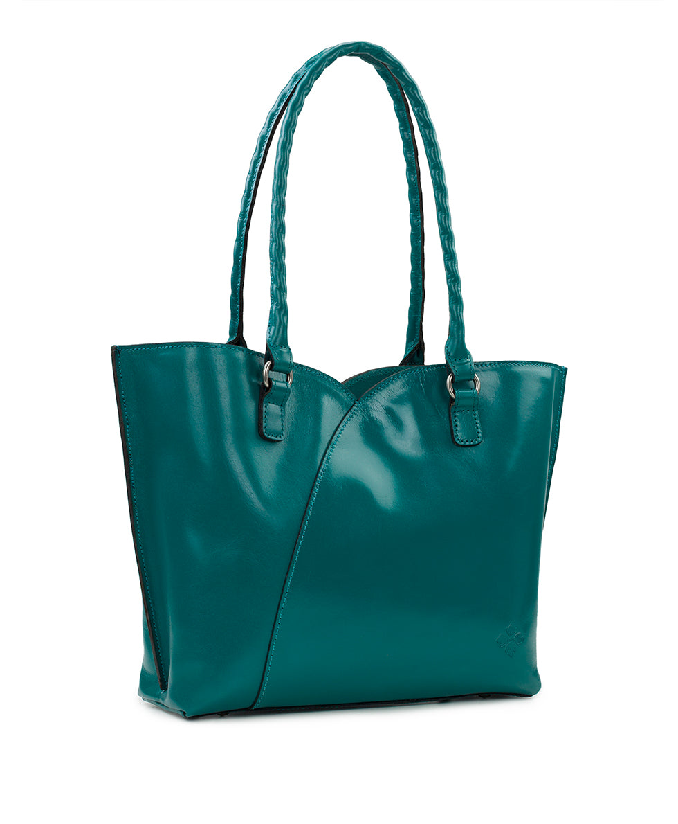 Marion Tote - Vintage Vegetable Tanned Leather - british tan - by Patricia Nash - View 8 of 24