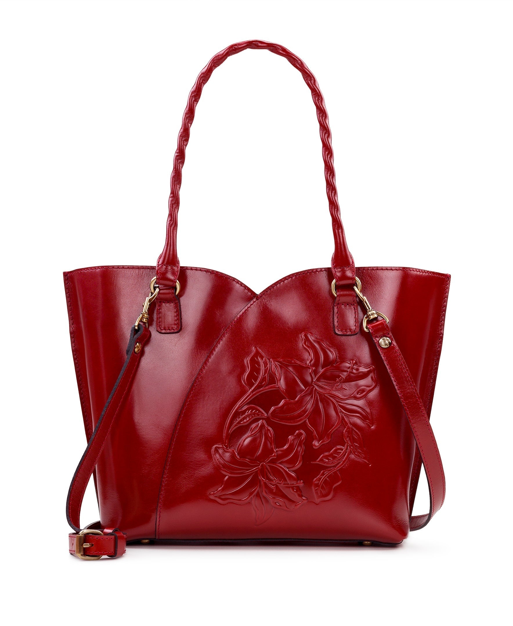 Marion Tote - Vintage Parisian Floral Tooled - fuchsia - by Patricia Nash - View 7 of 8