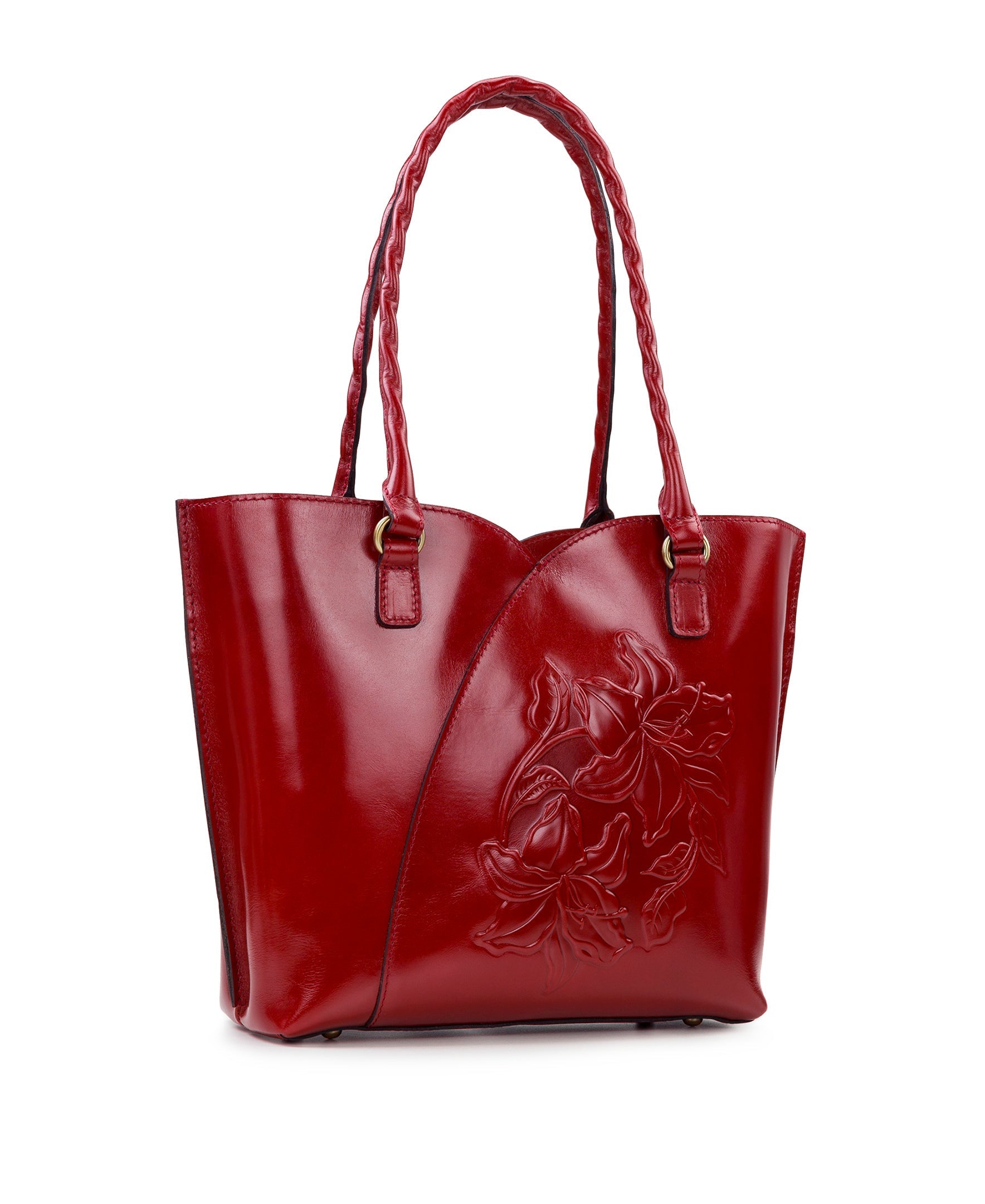 Marion Tote - Vintage Parisian Floral Tooled - british tan - by Patricia Nash - View 12 of 31