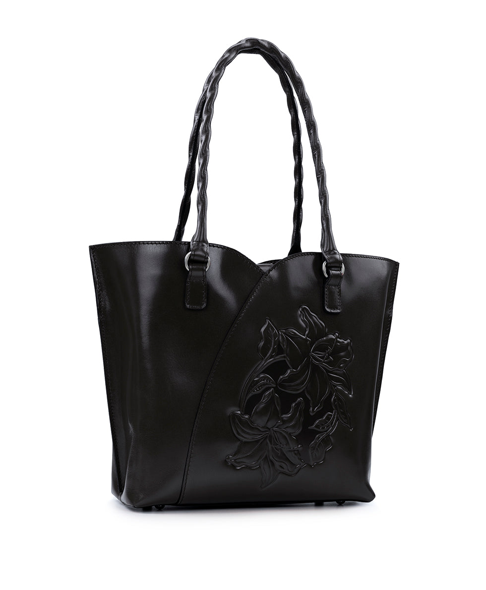 Marion Tote - Vintage Parisian Floral Tooled - british tan - by Patricia Nash - View 19 of 31