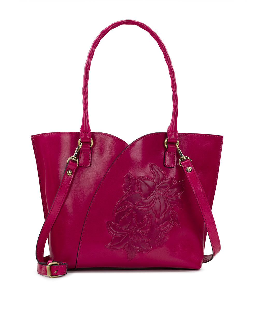Marion Tote - Vintage Parisian Floral Tooled - british tan - by Patricia Nash - View 9 of 56