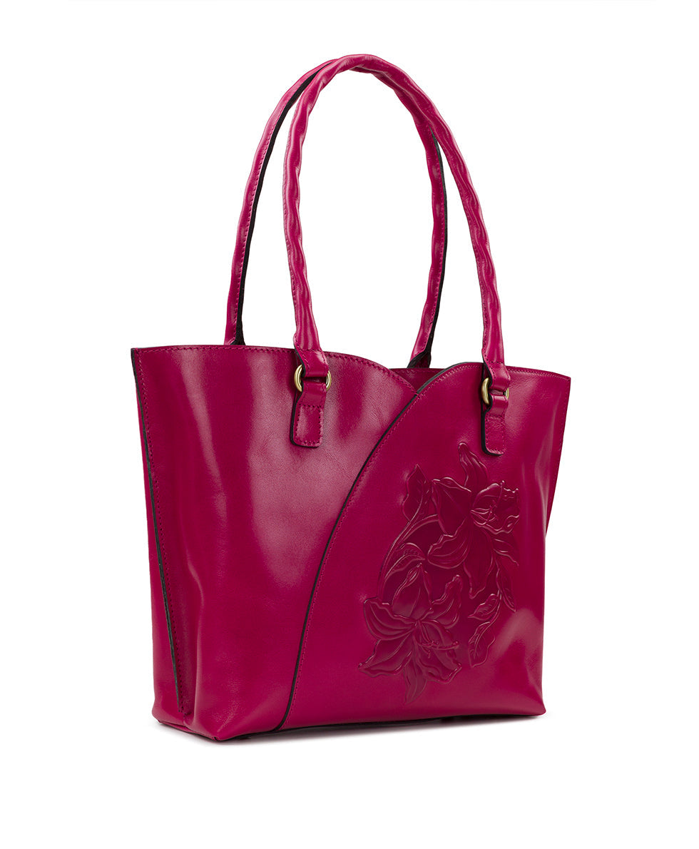 Marion Tote - Vintage Parisian Floral Tooled - fuchsia - by Patricia Nash - View 3 of 8