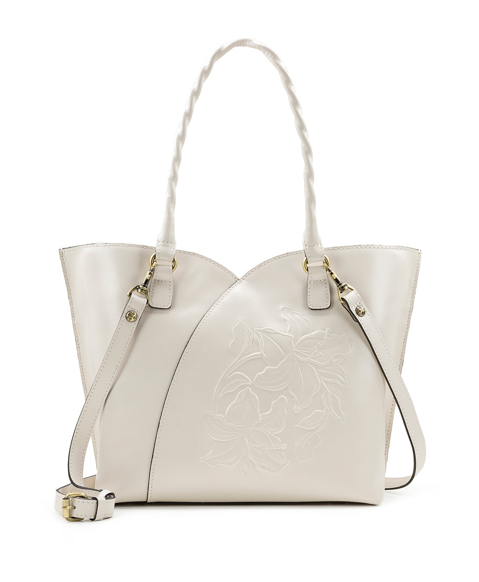 Marion Tote - Vintage Parisian Floral Tooled - british tan - by Patricia Nash - View 5 of 56