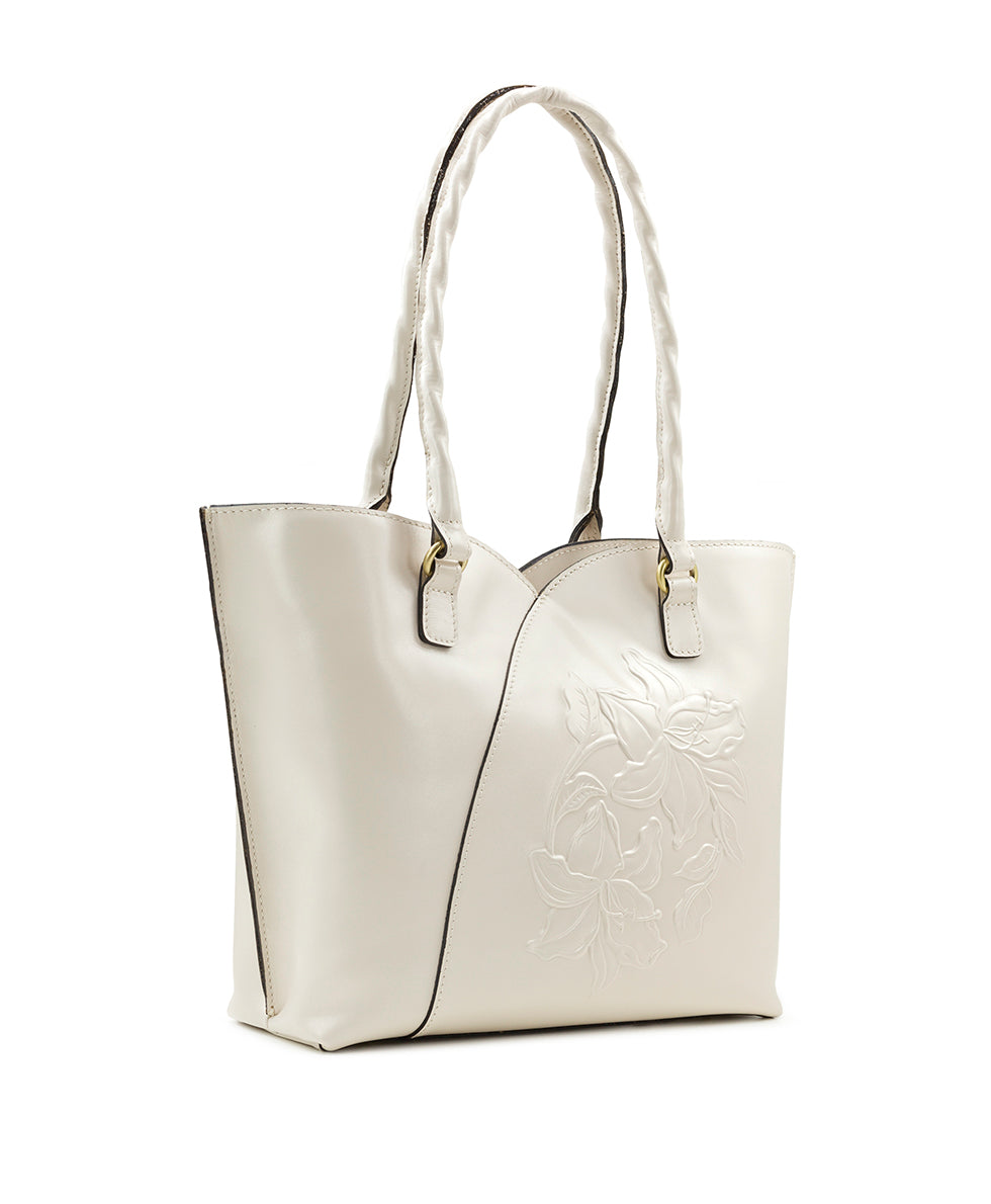 Marion Tote - Vintage Parisian Floral Tooled - british tan - by Patricia Nash - View 7 of 56