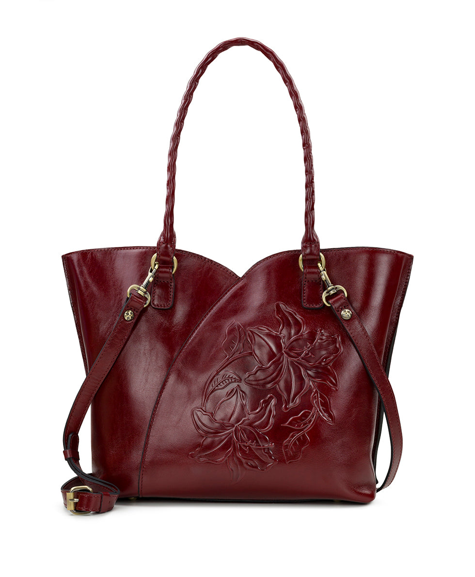 Marion Tote - Vintage Parisian Floral Tooled - british tan - by Patricia Nash - View 35 of 56