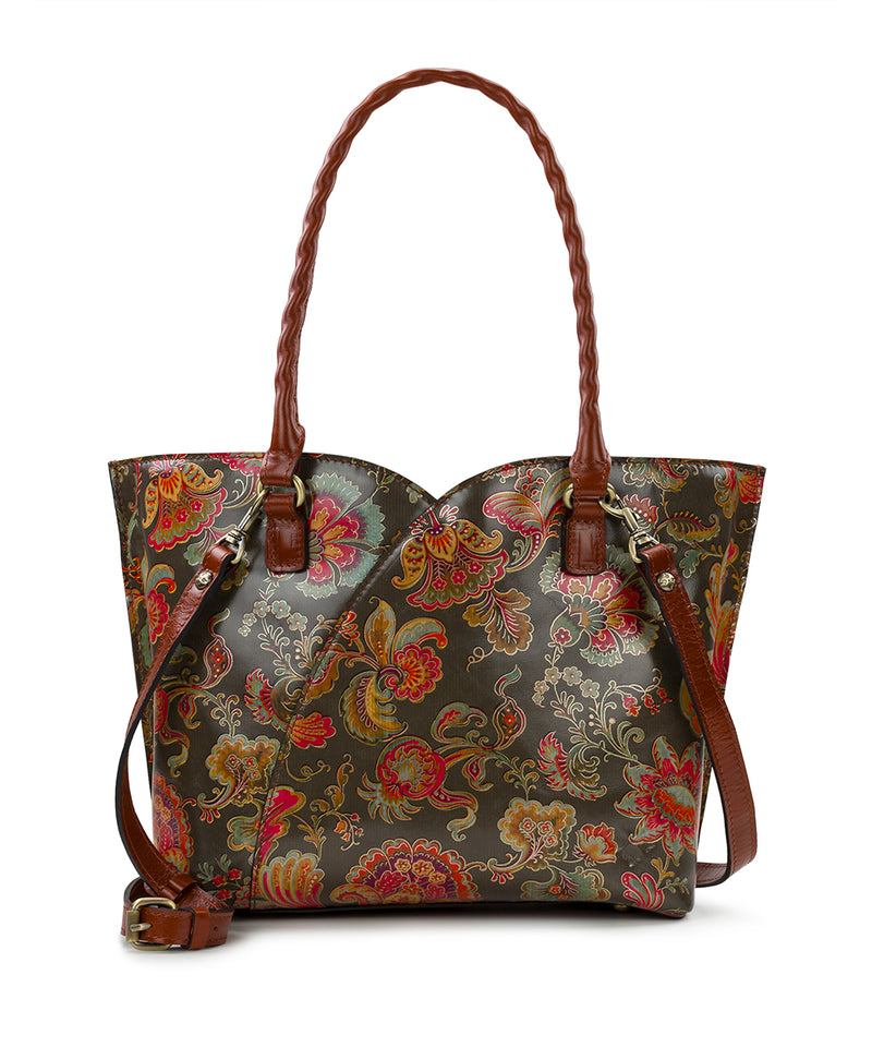 Floral Embroidery Crossbody Bag, Women's Colorblock Handbag