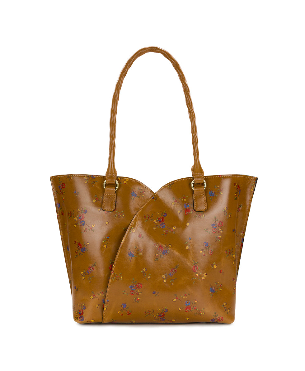 Female - Marion Tote - Fleur de Jardin Embossed - olive - by Patricia Nash - View 3 of 11