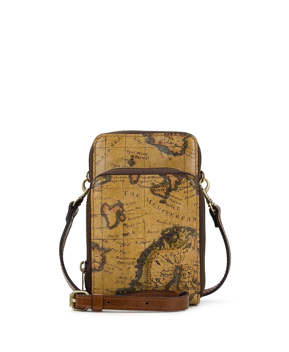 Albertine Phone Crossbody - European Map – Patricia Nash