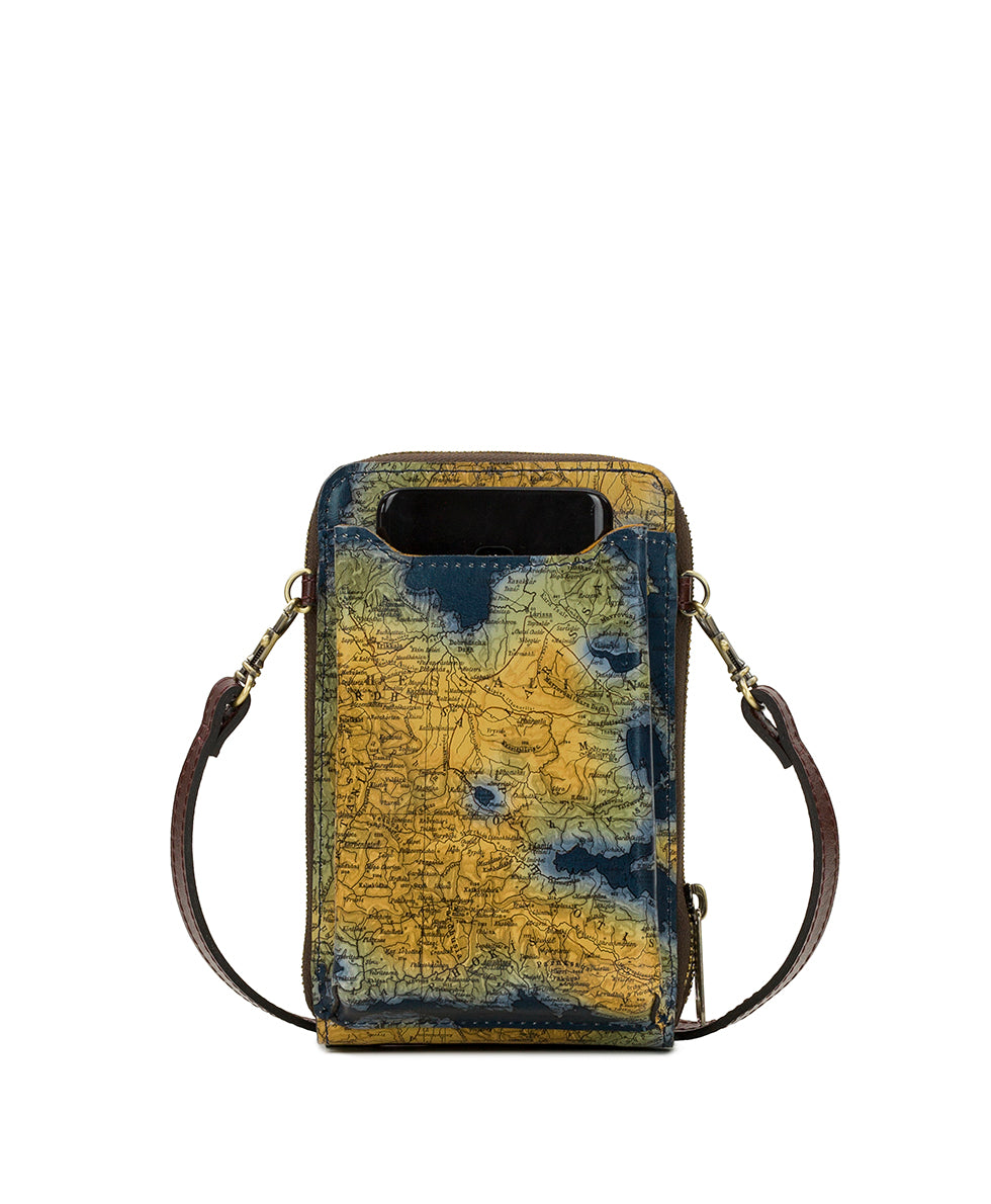 Female - Albertine Phone Crossbody - Greek Map - greek map - by Patricia Nash - View 3 of 5