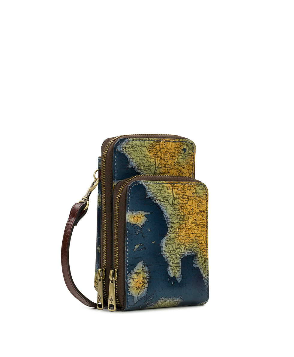 Female - Albertine Phone Crossbody - Greek Map - greek map - by Patricia Nash - View 4 of 5