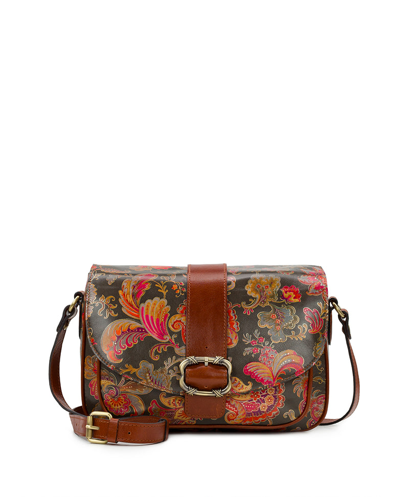 Anastasia Saddle Bag - Vintage Italian Floral Paisley – Patricia Nash