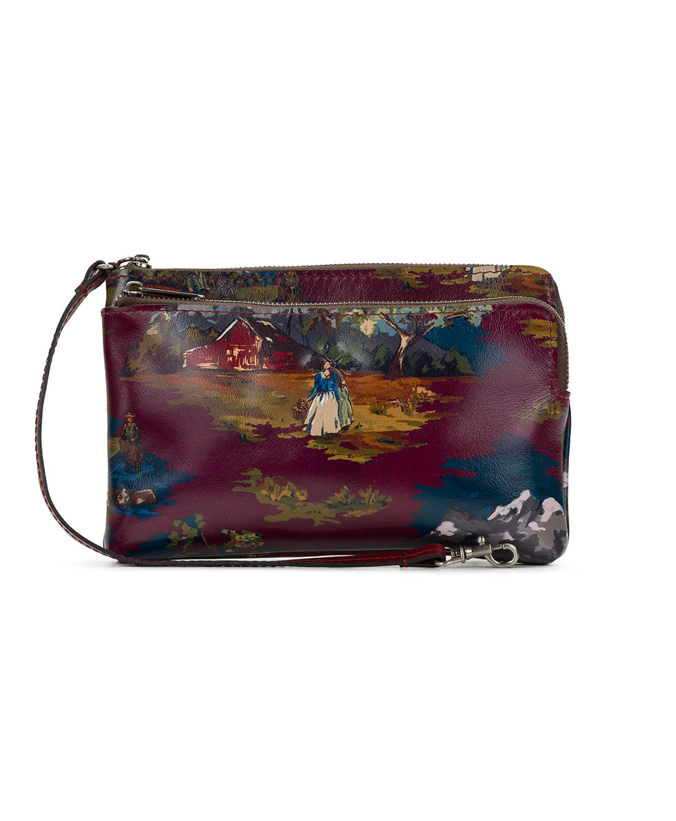 Female - Varone Wristlet - Montana Prairie Skies - maroon - by Patricia Nash - View 2 of 5
