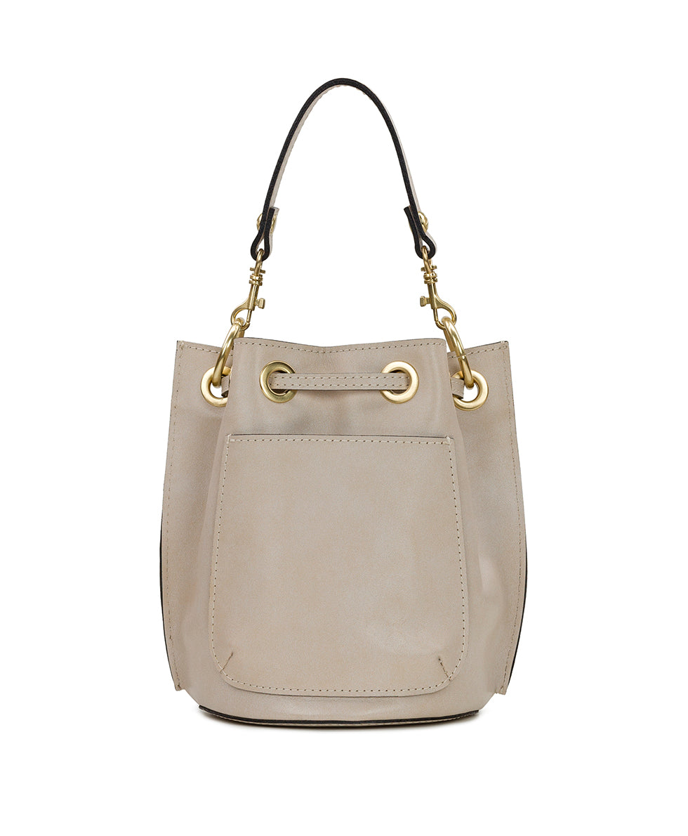 Female - Volania Drawstring - Greek Mirror Embroidery - chalk white - by Patricia Nash - View 3 of 5