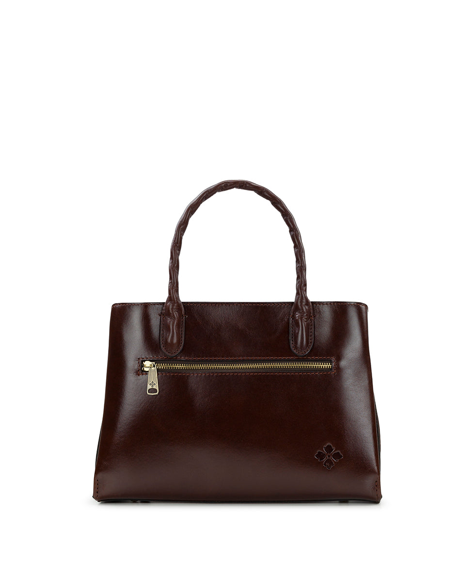 Female - Genovese Top Handle Crossbody - Vintage Vegetable Tanned Rose Tooled - rosewood - by Patricia Nash - View 11 of 33