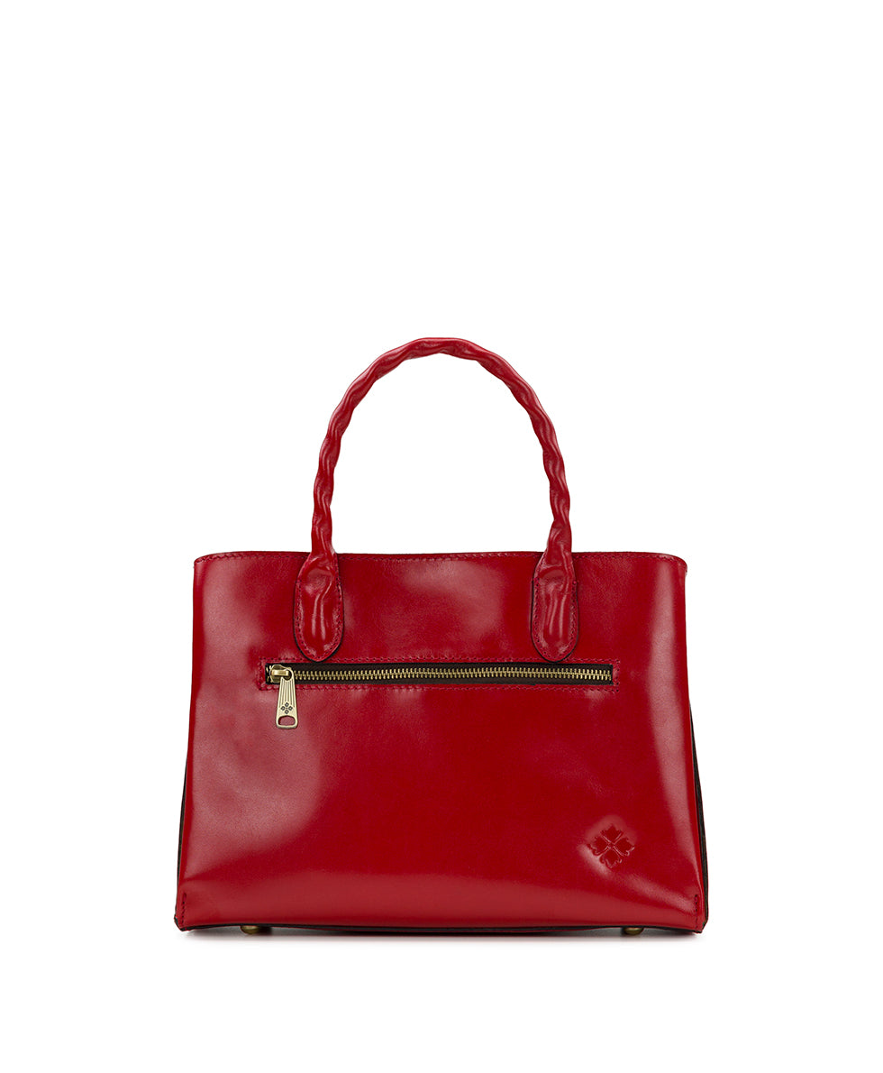 Genovese Top Handle Crossbody - Vintage Vegetable Tanned Rose Tooled