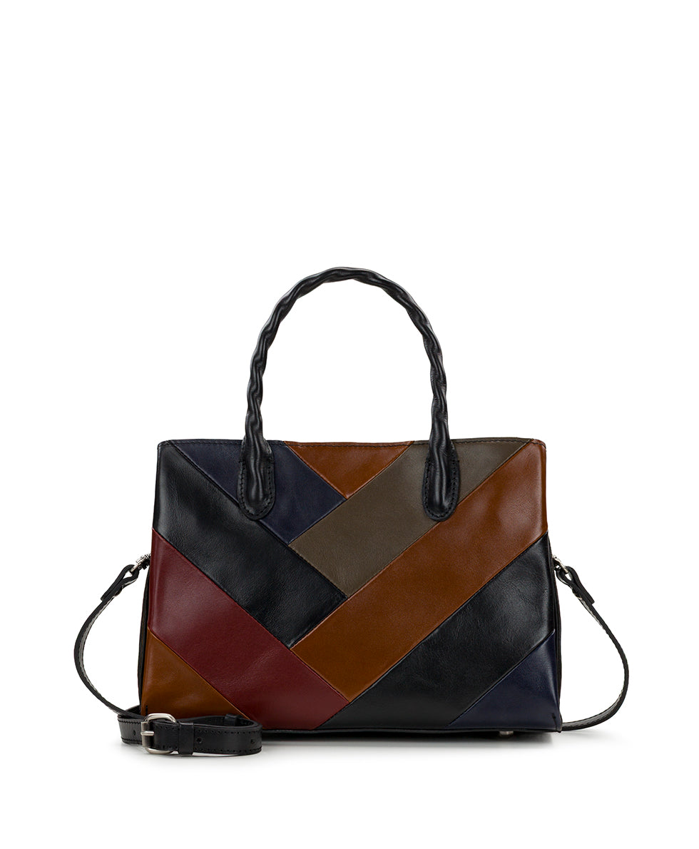 Female - Genovese Satchel - Retro Colorblock - black - by Patricia Nash - View 1 of 4