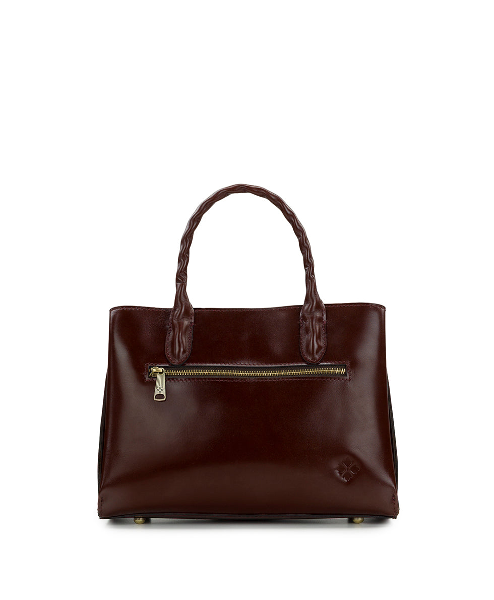 Female - Genovese Satchel - Classic Tooled - oxblood - by Patricia Nash - View 2 of 10