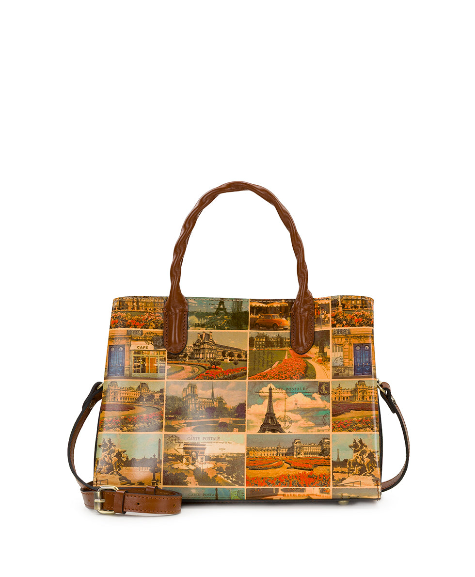 Female - Genovese Satchel - Postcards From Paris - postcards from paris - by Patricia Nash - View 1 of 6
