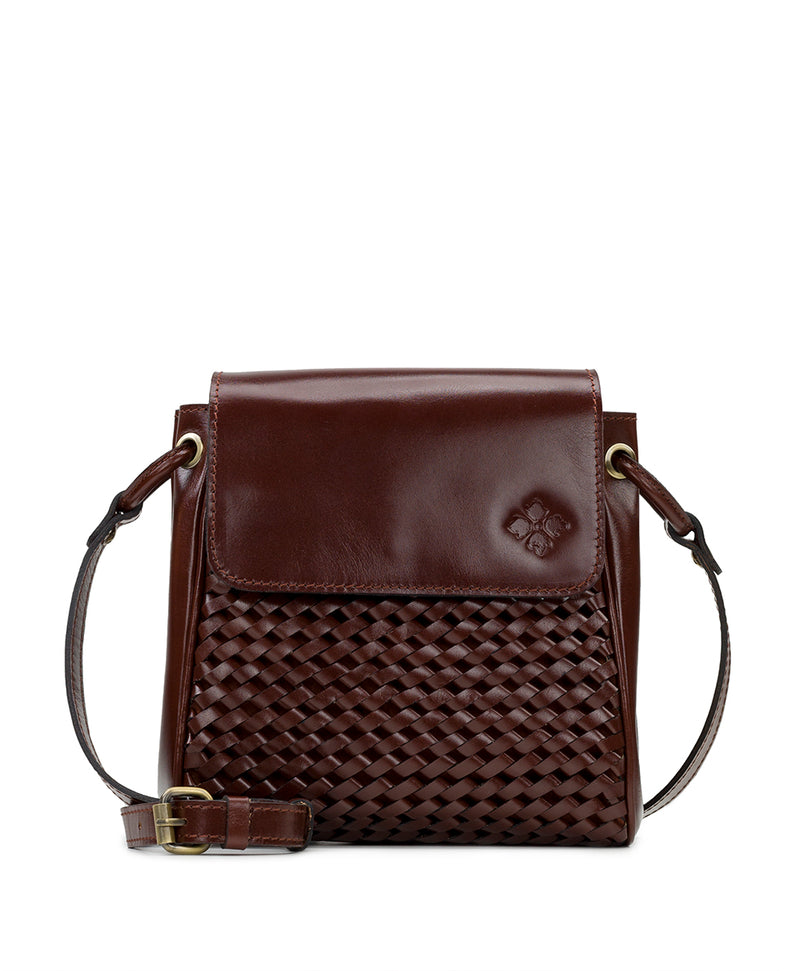 Marisa Woven Flap Crossbody - Vintage Vegetable Tanned Leather ...