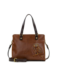 Moggie Satchel  - Owl Embroidery