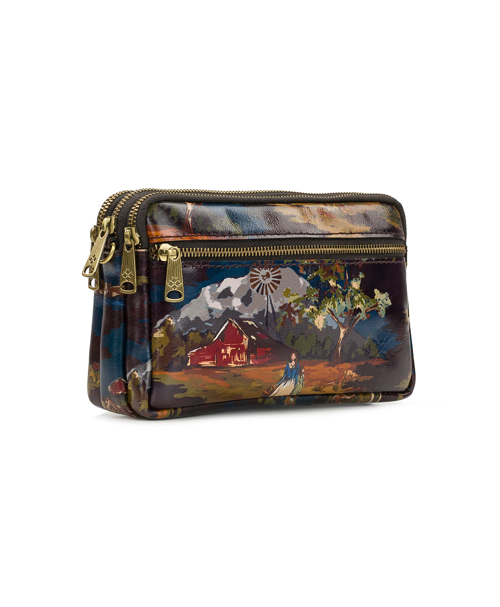 Female - Viani Wristlet - Montana Prairie Skies - chocolate - by Patricia Nash - View 3 of 5