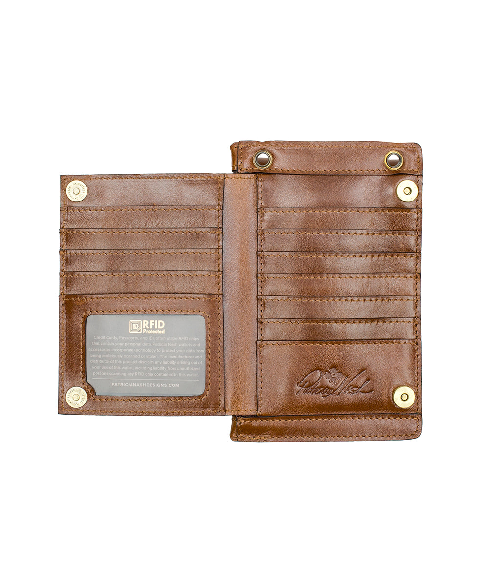 Chiavella Phone Crossbody - Vintage Distressed Leather - mushroom - by Patricia Nash - View 4 of 51
