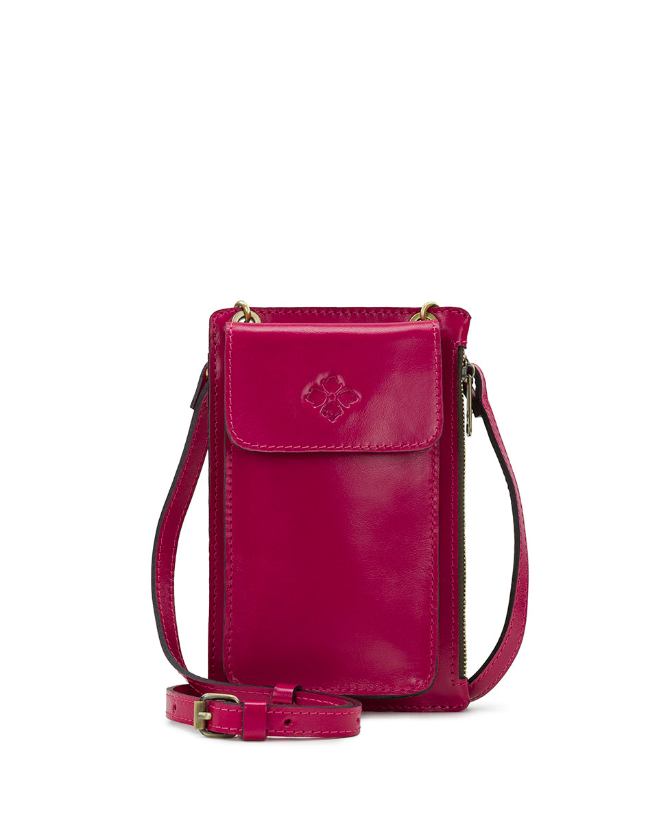 Chiavella Phone Crossbody - Vintage Distressed Leather - mushroom - by Patricia Nash - View 13 of 51