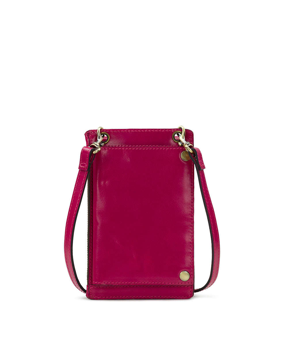 Chiavella Phone Crossbody - Vintage Distressed Leather - mushroom - by Patricia Nash - View 14 of 51