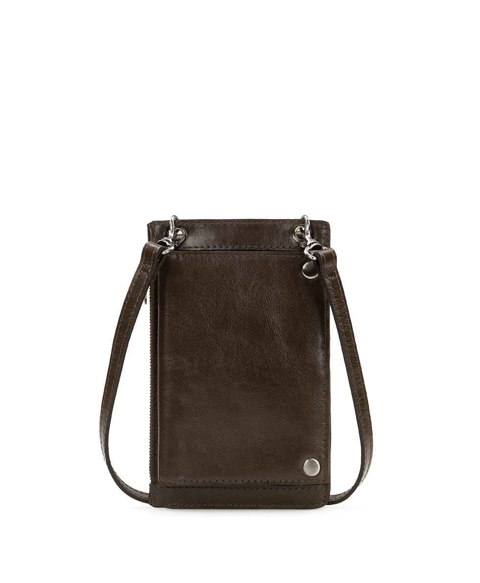 Chiavella Phone Crossbody - Vintage Distressed Leather - mushroom - by Patricia Nash - View 2 of 5