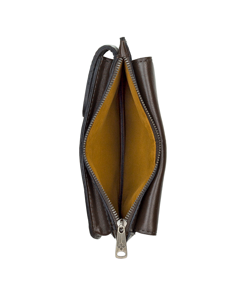 Chiavella Phone Crossbody - Vintage Distressed Leather - mushroom - by Patricia Nash - View 5 of 5