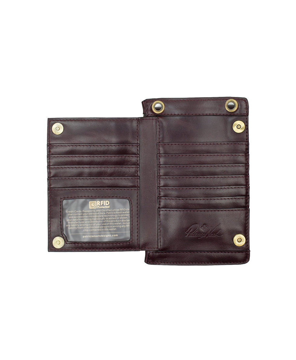 Female - Chiavella Phone Crossbody | Vintage Distressed | Plum - plum - by Patricia Nash - View 4 of 5