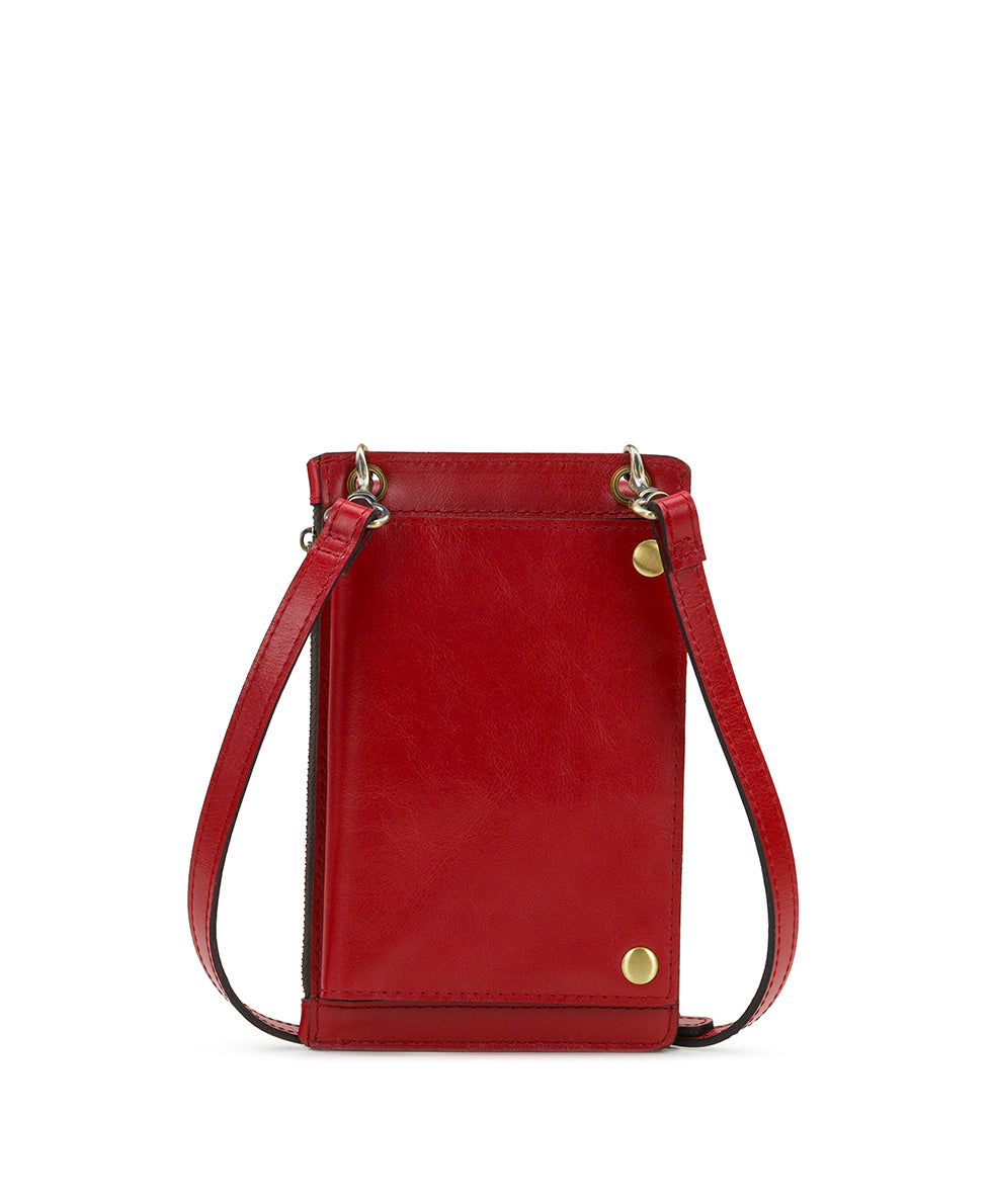 Chiavella Phone Crossbody - Vintage Distressed Leather - rosewood - by Patricia Nash - View 2 of 5