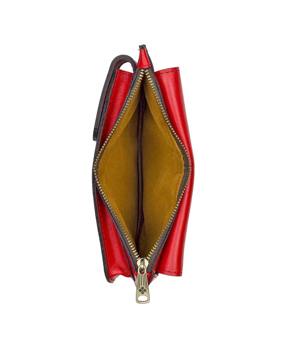 Chiavella Phone Crossbody - Vintage Distressed Leather - rosewood - by Patricia Nash - View 5 of 5