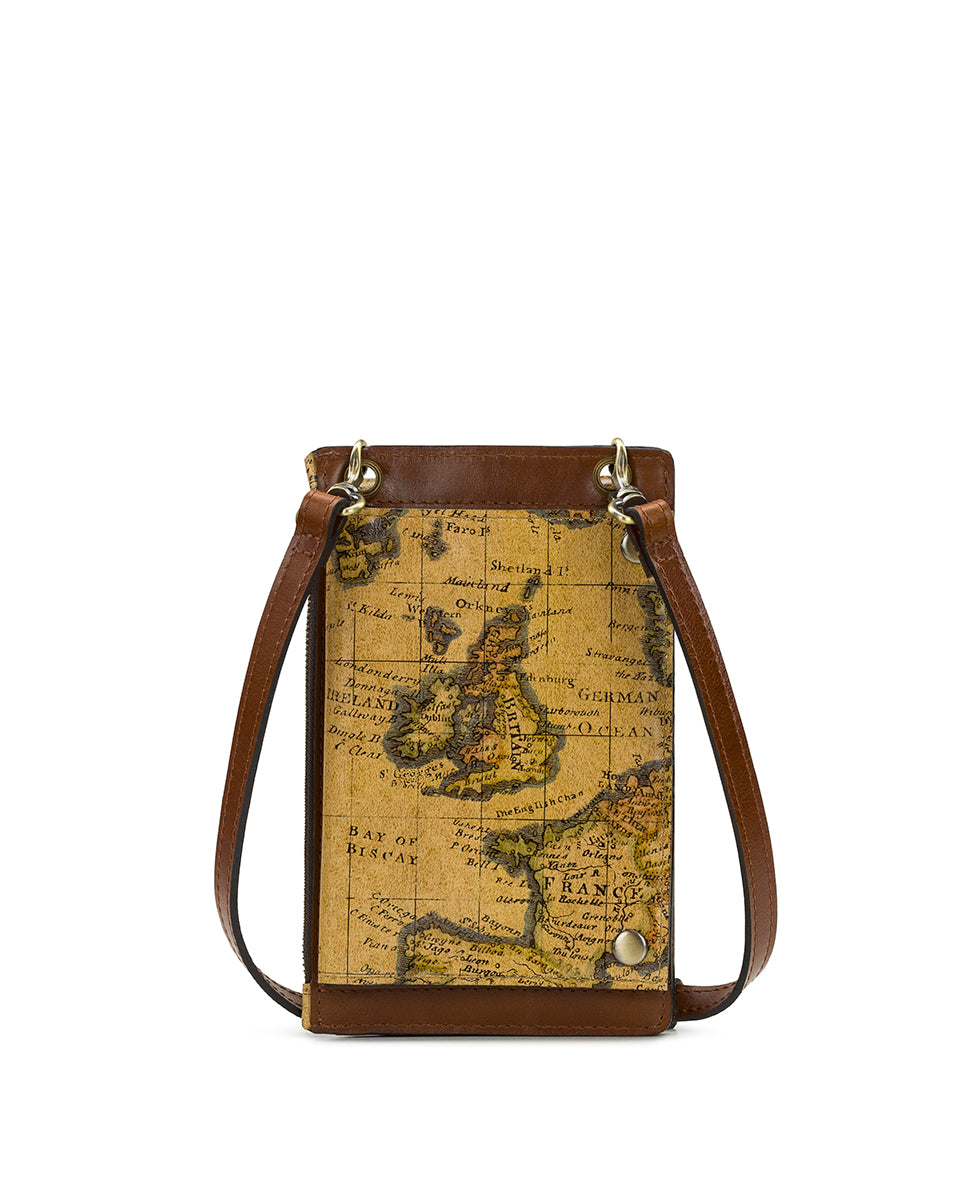 Female - Chiavella Phone Crossbody - European Map - european map - by Patricia Nash - View 2 of 5